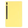 Samsung Galaxy Tab S10+ Liquid Silikone Cover med Strop - Gul