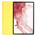 Samsung Galaxy Tab S10+ Liquid Silikone Cover med Strop - Gul