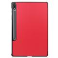 Samsung Galaxy Tab S10+ Tri-Fold Series Smart Folio Cover - Rød