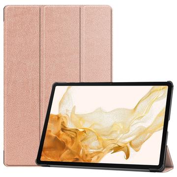 Samsung Galaxy Tab S10+ Tri-Fold Series Smart Folio Cover - Rødguld