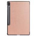 Samsung Galaxy Tab S10+ Tri-Fold Series Smart Folio Cover - Rødguld