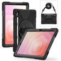 Samsung Galaxy Tab S11 Heavy Duty 360 Cover med Håndrem - Sort