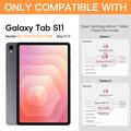 Samsung Galaxy Tab S11 Heavy Duty 360 Cover med Håndrem - Sort
