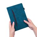 Samsung Galaxy Tab S11/S10 Lite/S10 FE/S9 FE/S9/S8/S7 Business Style Mat Flip Cover - Blå