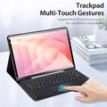 Samsung Galaxy Tab S11 Dux Ducis TK Bluetooth-tastaturetui med touchpad - Sort