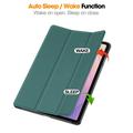 Samsung Galaxy Tab S11 Tri-Fold Series Smart Folio-etui - Sortgrøn