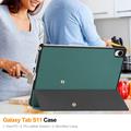 Samsung Galaxy Tab S11 Tri-Fold Series Smart Folio-etui - Sortgrøn