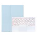 Samsung Galaxy Tab S11 Ultra Bluetooth-tastaturetui med touchpad - babyblå