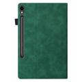 Samsung Galaxy Tab S11 Ultra Business Style Mat Flip Cover - Grøn