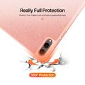 Samsung Galaxy Tab S11 Ultra Dux Ducis Domo Tri-Fold Smart Folio Cover - Pink