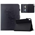 Samsung Galaxy Tab S12+ Butterfly Smart Folio-etui med kortlommer - sort
