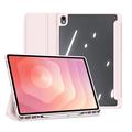 Samsung Galaxy Tab S12+ Dux Ducis Toby Tri-Fold Smart Folio Cover - Lysepink