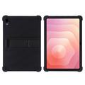 Samsung Galaxy Tab S12+ Silikoneetui med kickstand - Sort
