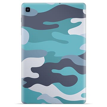 Samsung Galaxy Tab S6 Lite TPU Cover - Blå Camouflage