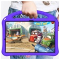 Samsung Galaxy Tab S7+/S7 FE/S8+ Stødsikkert Transportabelt Cover til Børn - Lilla