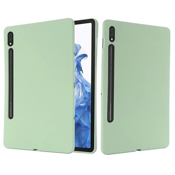 Samsung Galaxy Tab S8/S7 Liquid Silicone Cover (Open Box - Fantastisk stand) - Grøn