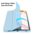 Samsung Galaxy Tab S9 Dux Ducis Toby Tri-Fold Smart Folio Cover - Babyblå
