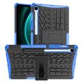 Samsung Galaxy Tab S10 FE/S9 FE Anti-Slip Hybrid Cover med Stativ - Blå / Sort