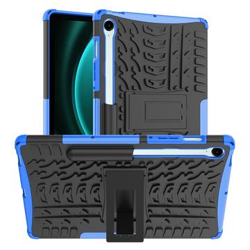 Samsung Galaxy Tab S10 FE/S9 FE Anti-Slip Hybrid Cover med Stativ - Blå / Sort
