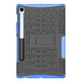 Samsung Galaxy Tab S10 FE/S9 FE Anti-Slip Hybrid Cover med Stativ - Blå / Sort