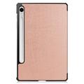 Samsung Galaxy Tab S10 FE/S9 FE Tri-Fold Series Smart Folio Cover - Rødguld