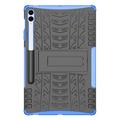 Samsung Galaxy Tab S9 FE+ Anti-Slip Hybrid Cover med Stativ - Blå / Sort