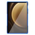 Samsung Galaxy Tab S9 FE+ Anti-Slip Hybrid Cover med Stativ - Blå / Sort
