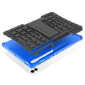 Samsung Galaxy Tab S9 FE+ Anti-Slip Hybrid Cover med Stativ - Blå / Sort