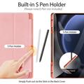 Samsung Galaxy Tab S9 FE+ Dux Ducis Domo Tri-Fold Smart Folio Cover - Pink