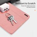 Samsung Galaxy Tab S9 FE+ Dux Ducis Domo Tri-Fold Smart Folio Cover - Pink