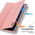 Samsung Galaxy Tab S9 FE+ Dux Ducis Domo Tri-Fold Smart Folio Cover - Pink
