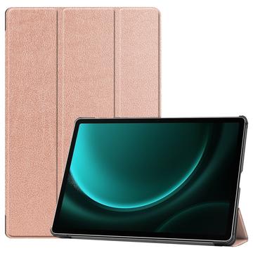 Samsung Galaxy Tab S9 FE+ Tri-Fold Series Smart Folio Cover - Rødguld
