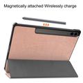 Samsung Galaxy Tab S9 FE+ Tri-Fold Series Smart Folio Cover - Rødguld