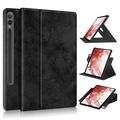 Samsung Galaxy Tab S9+ 360 Roterende Folio Cover - Sort