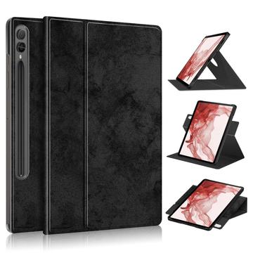 Samsung Galaxy Tab S9+ 360 Roterende Folio Cover - Sort