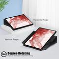 Samsung Galaxy Tab S9+ 360 Roterende Folio Cover - Sort