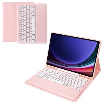 Samsung Galaxy Tab S9+ Cover med Bluetooth Tastatur (Open Box - Bulk) - Pink