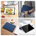 Samsung Galaxy Tab S9+ Dux Ducis Domo Tri-Fold Smart Folio Cover - Blå