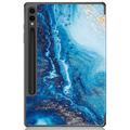 Samsung Galaxy Tab S9+ Tri-Fold Series Smart Folio Cover - Havbølge