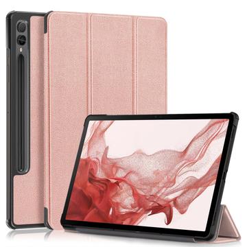 Samsung Galaxy Tab S9+ Tri-Fold Series Smart Folio Cover - Rødguld