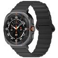 Samsung Galaxy Watch Ultra 2024/2025 Magnetisk Silikone Sportsrem - 47mm - Sort