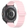 Samsung Galaxy Watch Ultra 2024/2025 magnetisk sportsrem i silikone - 47mm - pink