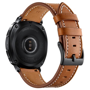 Samsung Galaxy Watch4/Watch4 Classic/Watch5/Watch6 Læderrem - Brun