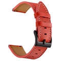 Samsung Galaxy Watch4/Watch4 Classic/Watch5/Watch6/Watch FE/Watch7 Læderrem - 20mm - Rød