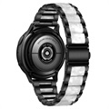 Samsung Galaxy Watch4/Watch4 Classic/Watch5/Watch6 Rustfrit Stål Rem - Perle Grå / Sort
