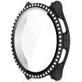 Samsung Galaxy Watch7  Rhinestone Dekorative Cover med Skærmbeskyttelse - 44mm - Sort