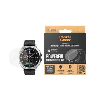 Samsung Galaxy Watch8 Classic PanzerGlass Skærmbeskyttelse Hærdet Glas - 46mm - Klar