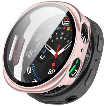 Samsung Galaxy Watch8 Plastikcover med Skærmbeskyttelse Hærdet Glas - 44mm - Pink