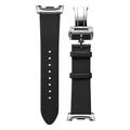 Samsung Galaxy Watch8/Watch8 Classic Spigen Enzo læderrem - 40/44/46mm - Sort
