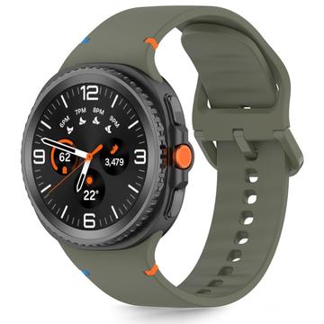 Samsung Galaxy Watch8/Watch8 Classic Tech-Protect silikonerem - 40mm/44mm/46mm - Armégrøn